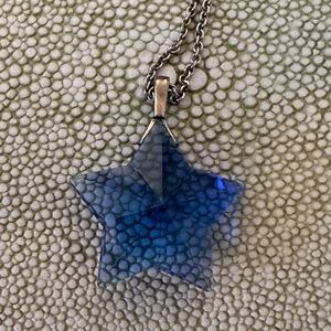 Tiffany & Co Blue Crystal Star Pendant